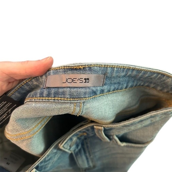 NWT Joe's Jeans Women's Blue Denim Mini Skirt Size 26 Casual Raw Hem Summer - Picture 5 of 11